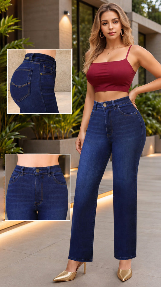 Jeans Straight Oscuro