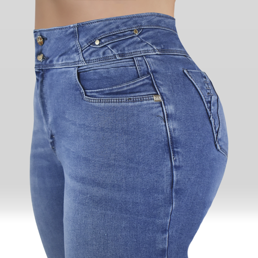 Jeans Curvy Tono Medio